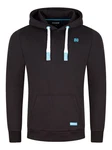 riverso Herren Kapuzenpullover RIVLinus Hoodie Sweatshirt Blau/Schwarz/Dunkelblau/Türkis