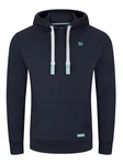 riverso Herren Kapuzenpullover RIVLinus Hoodie Sweatshirt Dunkelblau/Hellblau/Blau