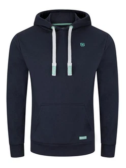 riverso Herren Kapuzenpullover RIVLinus Hoodie Sweatshirt Dunkelblau/Hellblau/Blau
