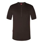 FE ENGEL T-Shirt Grandad Standard Dunkelbraun/Braun/Dunkelrot/Schwarz