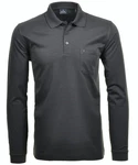 RAGMAN Poloshirt Langarmshirts Grau/Dunkelgrau RAGMAN Poloshirt Langarmshirts Grau/Dunkelgrau
