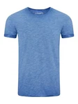 Riverso Herren Basic T-Shirt RIVMatteo Regular Fit Kurzarm Blau/Hellblau