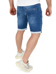 WOTEGA Jeansshorts Diego Hellblau/Blau
