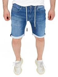 WOTEGA Jeansshorts Diego Hellblau/Blau