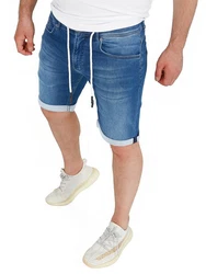 WOTEGA Jeansshorts Diego Hellblau/Blau