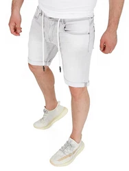 WOTEGA Jeansshorts Diego Creme/Weiß/Grau