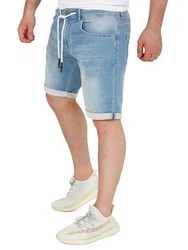 WOTEGA Jeansshorts Diego Hellblau/Blau
