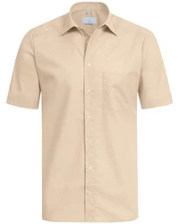 GREIFF Kurzarmhemd BASIC Herren Corporate Hemd Khaki/Beige