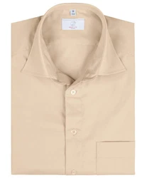 GREIFF Kurzarmhemd BASIC Herren Corporate Hemd Khaki/Beige
