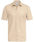 GREIFF Kurzarmhemd BASIC Herren Corporate Hemd Khaki/Beige