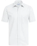 GREIFF Kurzarmhemd BASIC Herren Corporate Hemd Weiß/Grau/Creme/Hellblau