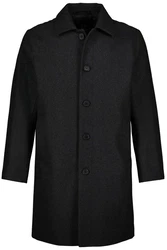 JP1880 Kurzmantel Hemdkragen Schwarz/Dunkelgrau/Grau