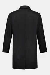 JP1880 Kurzmantel Hemdkragen Schwarz/Dunkelgrau/Grau