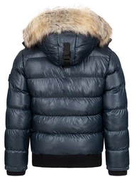 Geographical Norway Steppjacke Parka Bomberjacke Herren Outdoor Dunkelblau/Blau