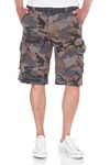 Jet Lag Cargoshorts Take off 3 mit Gürtel Dunkelgrün/Grau/Dunkelblau/Khaki