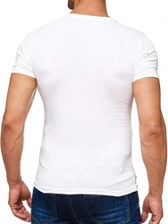 Egomaxx T-Shirt 3D Print Short Sleeve Shirt H2160 (1-tlg) 2160 Weiß
