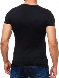 Egomaxx T-Shirt 3D Print Short Sleeve Shirt H2160 (1-tlg) 2160 Schwarz (2160)
