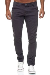 Tazzio Chino Herren Slim Fit Chinohose Designer Hose Stoffhose Herrenhose Stretch Neu (19530) Dunkelgrau/Khaki/Grau/Hellgrau