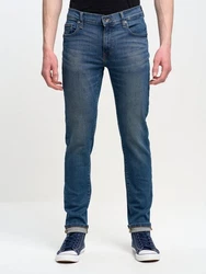 BIG STAR Skinny-fit Jeans NADER niedrige Leibhöhe Blau/Hellblau