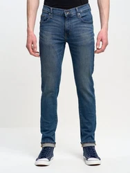 BIG STAR Skinny-fit Jeans NADER niedrige Leibhöhe Blau/Hellblau