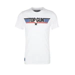 s.Oliver T-Shirt mit Top Gun Print Maverick Slim Fit kurzarm Weiß/Dunkelblau/Blau/Creme