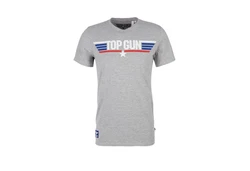 s.Oliver T-Shirt mit Top Gun Print Maverick Slim Fit kurzarm Grau/Blau/Hellgrau/Dunkelgrau