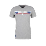 s.Oliver T-Shirt mit Top Gun Print Maverick Slim Fit kurzarm Grau/Blau/Hellgrau/Dunkelgrau