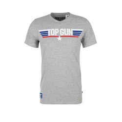 s.Oliver T-Shirt mit Top Gun Print Maverick Slim Fit kurzarm Grau/Blau/Hellgrau/Dunkelgrau