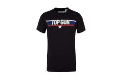 s.Oliver T-Shirt mit Top Gun Print Maverick Slim Fit kurzarm Blau/Dunkelblau/Schwarz