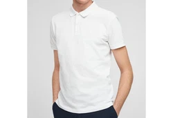 s.Oliver Herren Poloshirt Kurzarm Regular Fit mit Logostickerei Grau/Weiß/Creme/Hellgrau