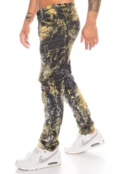 Cipo & Baxx Slim-fit-Jeans Herren Cargo Jeans Hose Gelb/Grau/Schwarz/Gold/Beige