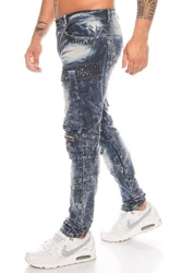 Cipo & Baxx Slim-fit-Jeans Herren Cargo Jeans Hose Batik