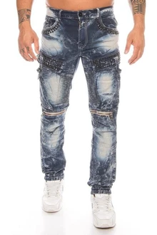 Cipo & Baxx Slim-fit-Jeans Herren Cargo Jeans Hose