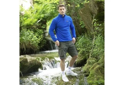 Höhenhorn Skyja Herren Fleece Pullover Hellblau/Blau/Pastell