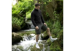 Höhenhorn Skyja Herren Fleece Pullover Schwarz/Dunkelgrau/Grau/Dunkelgrün