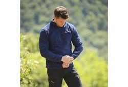 Höhenhorn Skyja Herren Fleece Pullover Dunkelblau/Hellblau