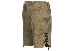 PAULGOS Trachtenhose Herren Lederhose Kurz mit Trägern (HK4) HK4