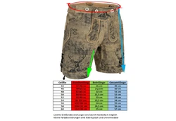 PAULGOS Trachtenhose Herren Lederhose Kurz mit Trägern (HK4) HK4