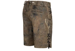 PAULGOS Trachtenhose Herren Lederhose Kurz mit Trägern (HK4) HK4