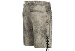 PAULGOS Trachtenhose Herren Lederhose Kurz mit Trägern (HK4) HK4