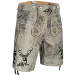 PAULGOS Trachtenhose Herren Lederhose Kurz mit Trägern (HK4) HK4