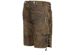PAULGOS Trachtenhose Herren Lederhose Kurz mit Trägern (HK5) HK5