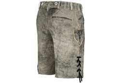 PAULGOS Trachtenhose Herren Lederhose Kurz mit Trägern (HK5) HK5 ANTIK