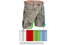 PAULGOS Trachtenhose Herren Lederhose Kurz mit Trägern (HK5) HK5 ANTIK