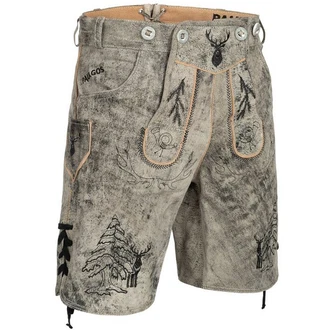 PAULGOS Trachtenhose Herren Lederhose Kurz mit Trägern (HK5) PAULGOS Trachtenhose Herren Lederhose Kurz mit Trägern (HK5)