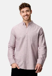 Indicode Langarmhemd Kepner Lila/Rosa