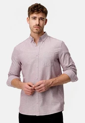 Indicode Langarmhemd Kepner Lila/Rosa