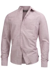 Indicode Langarmhemd Kepner Lila/Rosa