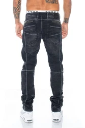 Cipo & Baxx Regular-fit Jeans Herren Jeans Hose Dunkelblau/Dunkelgrau/Grau/Blau/Orange