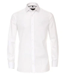 CASAMODA Langarmhemd Businesshemd Creme/Weiß